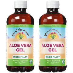 Lily Of The Desert Aloe Vera Gel inner fillet bottle for gut wellness