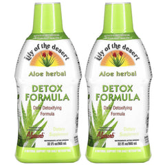 Lily Of The Desert Detox bottle front for daily aloe-based detox support
