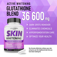 LILYMOON Glutathione pills closeup with capsules for daily antioxidant support.