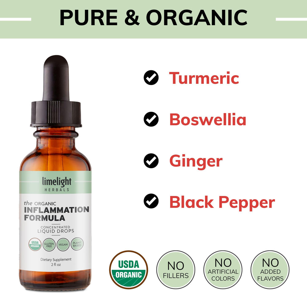 Limelight Herbals Organic Inflammation Formula boswellia resin close-up for targeted inflammation support