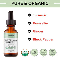 Limelight Herbals Organic Inflammation Formula boswellia resin close-up for targeted inflammation support