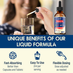 LimerenxLush TUDCA Liver Support Drops label closeup highlights alcohol-free formula.