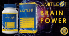 Limitless Health brain packaging display: ready-to-use bottle for on-the-go mental clarity