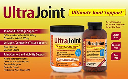 Lindberg Joint Support label emphasizes glucosamine and chondroitin blend