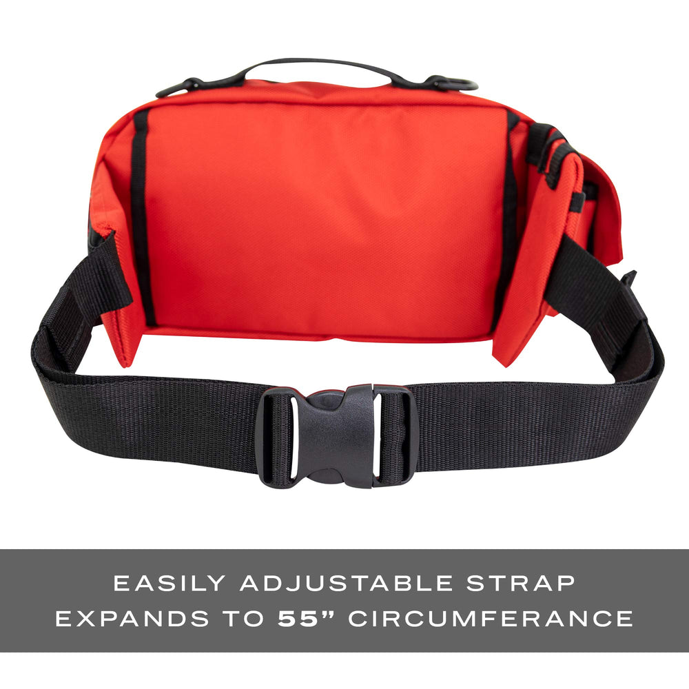 LINE2design Deluxe Medical Fanny Pack Large side view highlights rugged portability