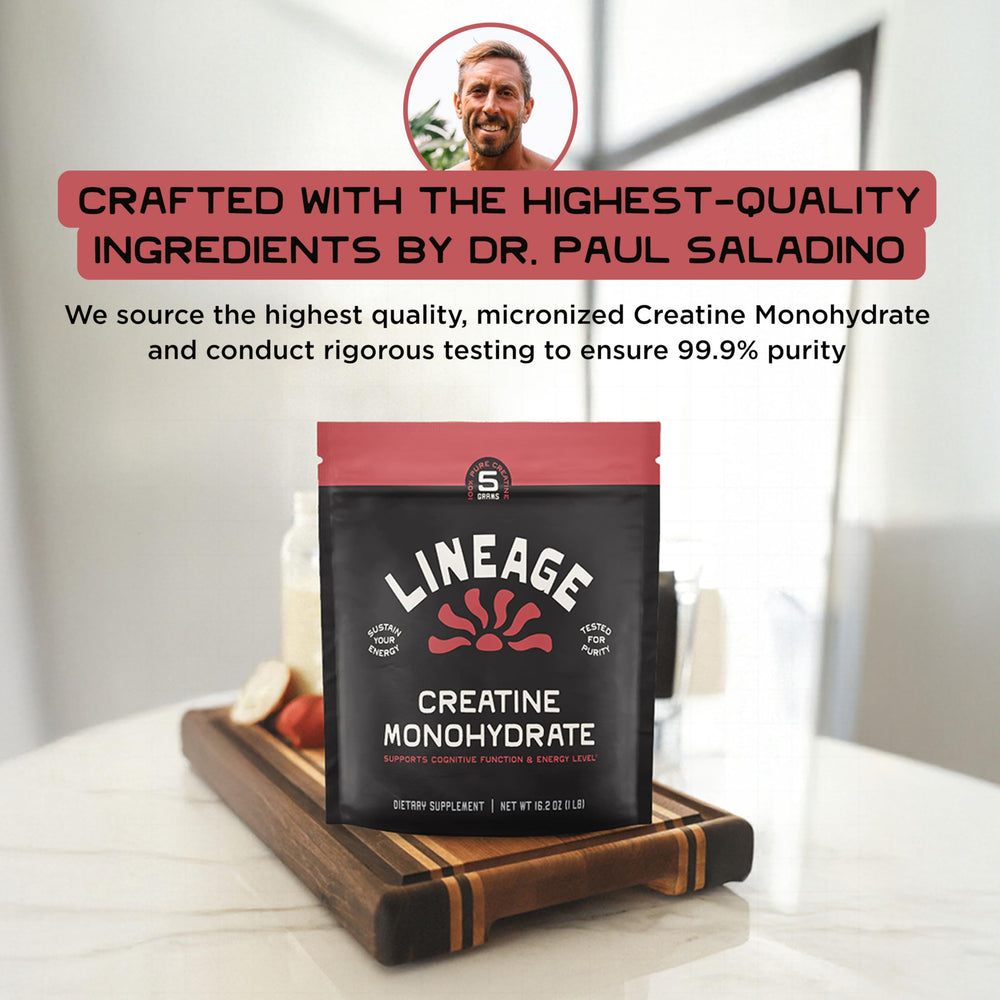 Lineage Provisions shake-with-creatine-in-cup yields smoother blending.