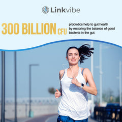 Linkvibe shelf-stable bottle for convenient daily probiotic routine