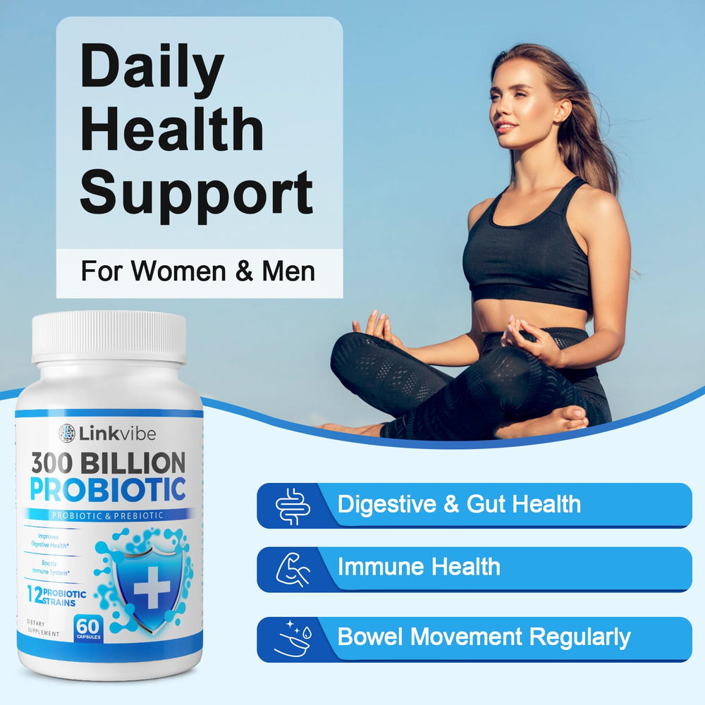Linkvibe shelf-stable probiotic capsules designed for gut survival