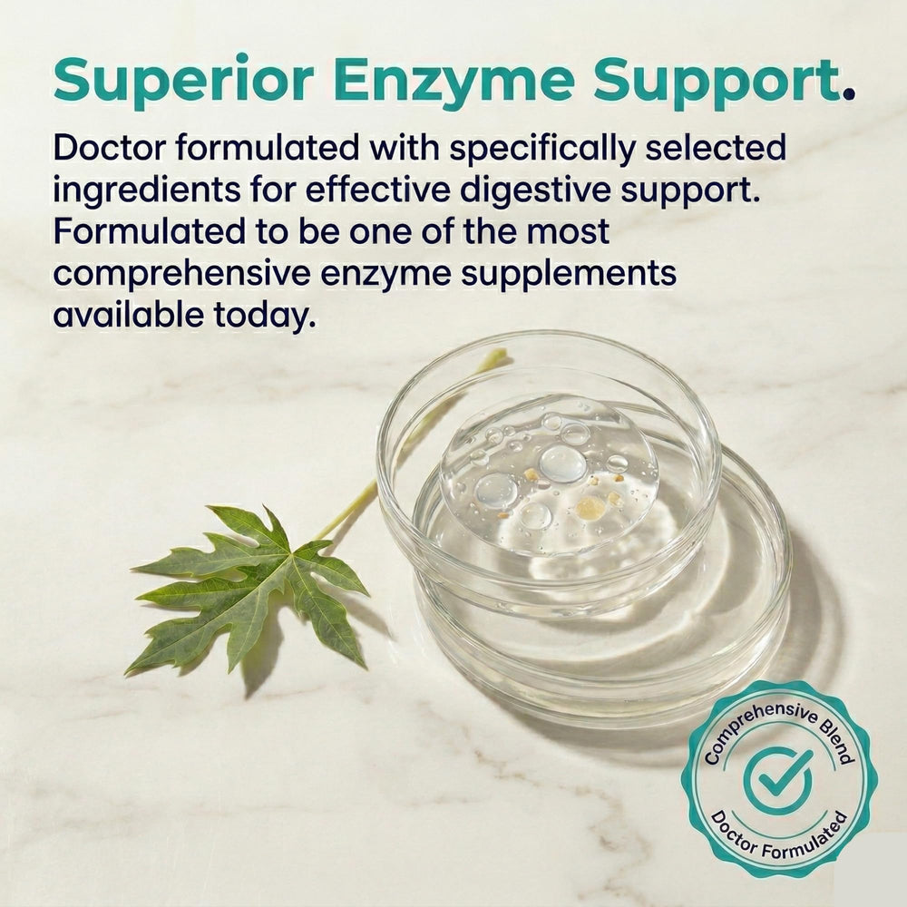 LionHeart Digestive Enzymes Papain and Bromelain enhance digestion