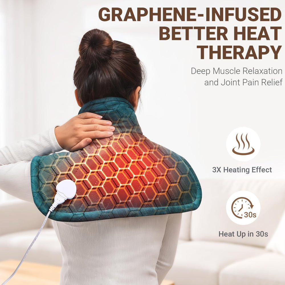 LIPHOME heating pad controller shown for easy temperature control