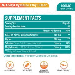 Close-up of Lipmaxmall NACET-ethyl-ester capsules for easy daily intake.