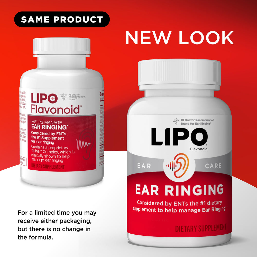 ENT doctor setting with Lipo-Flavonoid product suggesting a professional option