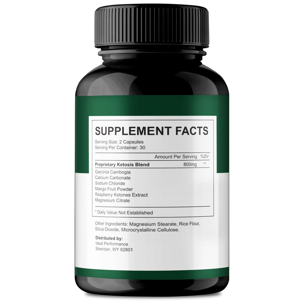 Lipofit capsulas label close-up highlighting natural keto ingredients.