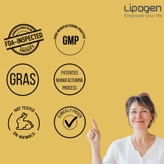Lipogen PS Plus daily-dose set promotes consistent use for memory and concentration.