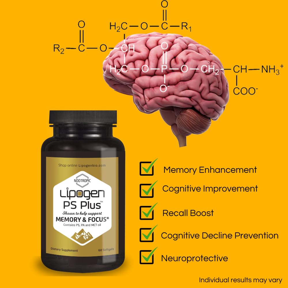 Morning routine scene with Lipogen PS Plus on the desk.