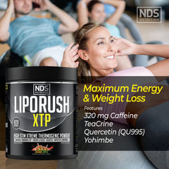 Liporush XTP caramel apple glass ready mix for taste and hydration