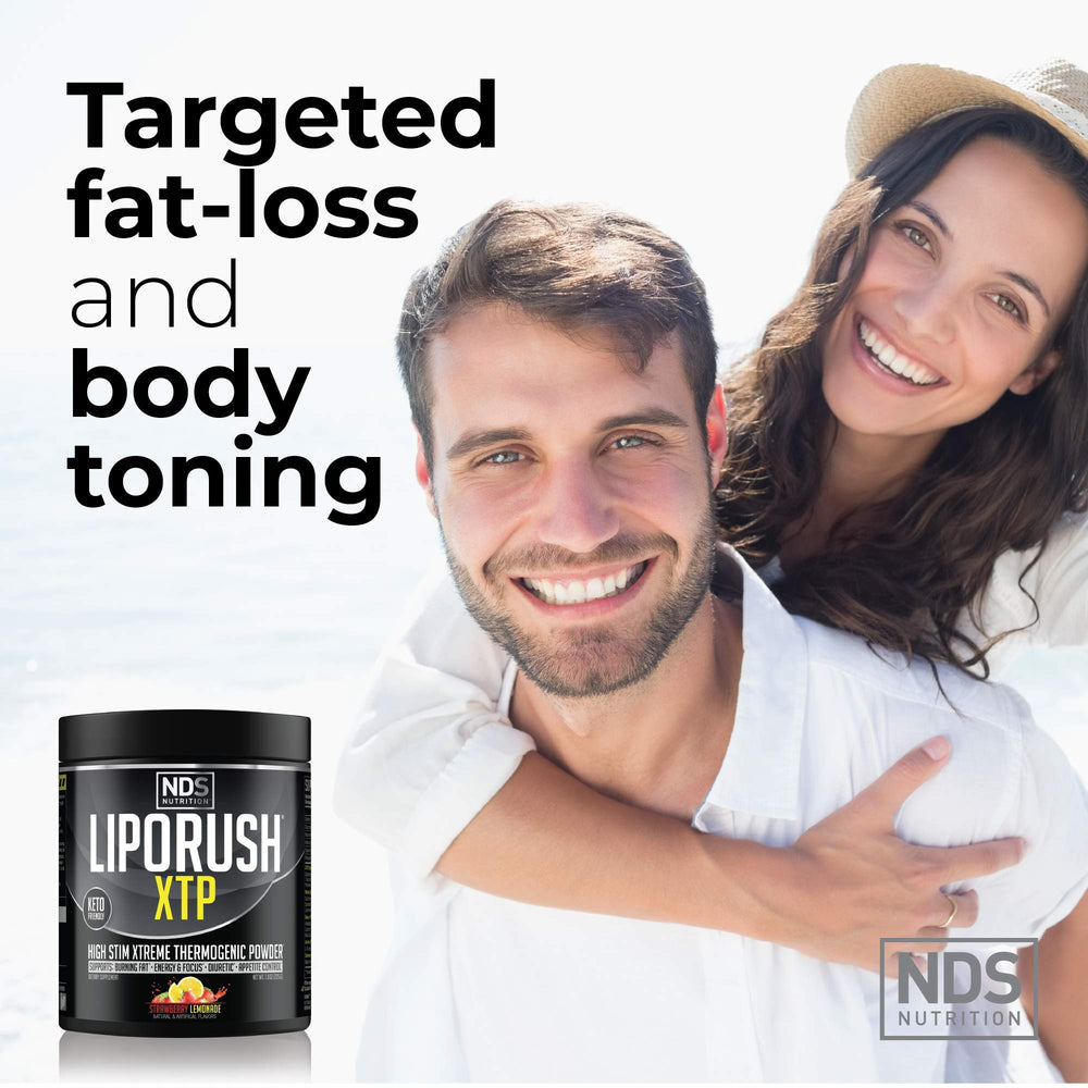 Glass with Liporush XTP shake to showcase energy and flavor