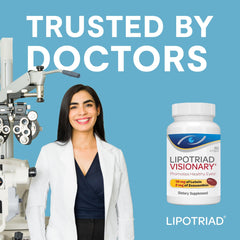 Lipotriad Visionary Eye with AREDS2 ingredients supports eye nutrients for long-term wellness.