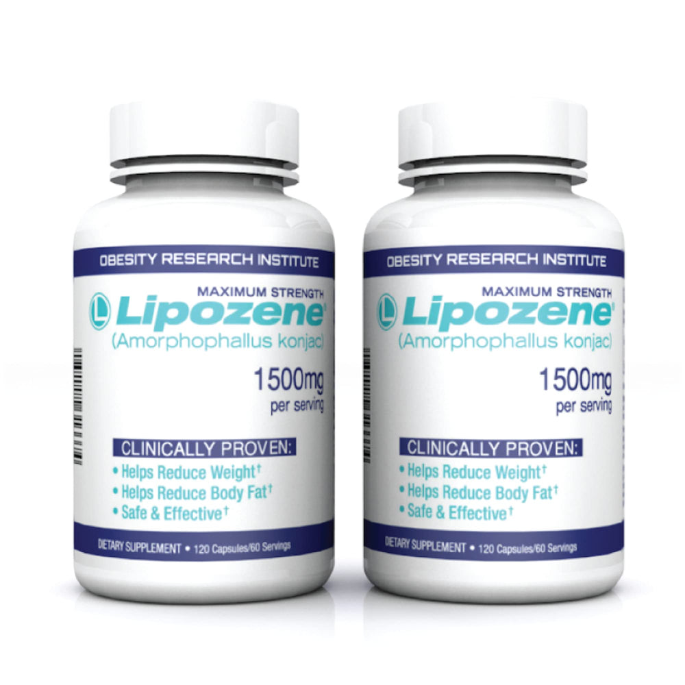 Lipozene mega bottle bundle with 120 capsules, ideal for daily use.