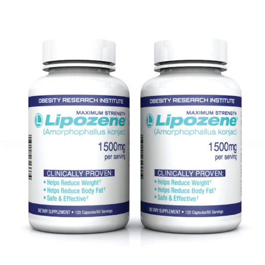 Lipozene mega bottle bundle with 120 capsules, ideal for daily use.