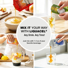 LiquaCel ginger ale flavor protein packet refreshing option for flavor variety