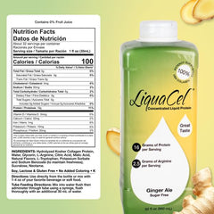 LiquaCel ginger-ale pour shows easy mixing with water or juice