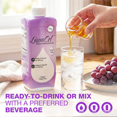 LiquaCel low potassium and phosphorus information supports diet variety.