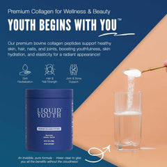 LIQUID YOUTH collagen powder scoop, convenient measure for 10g servings