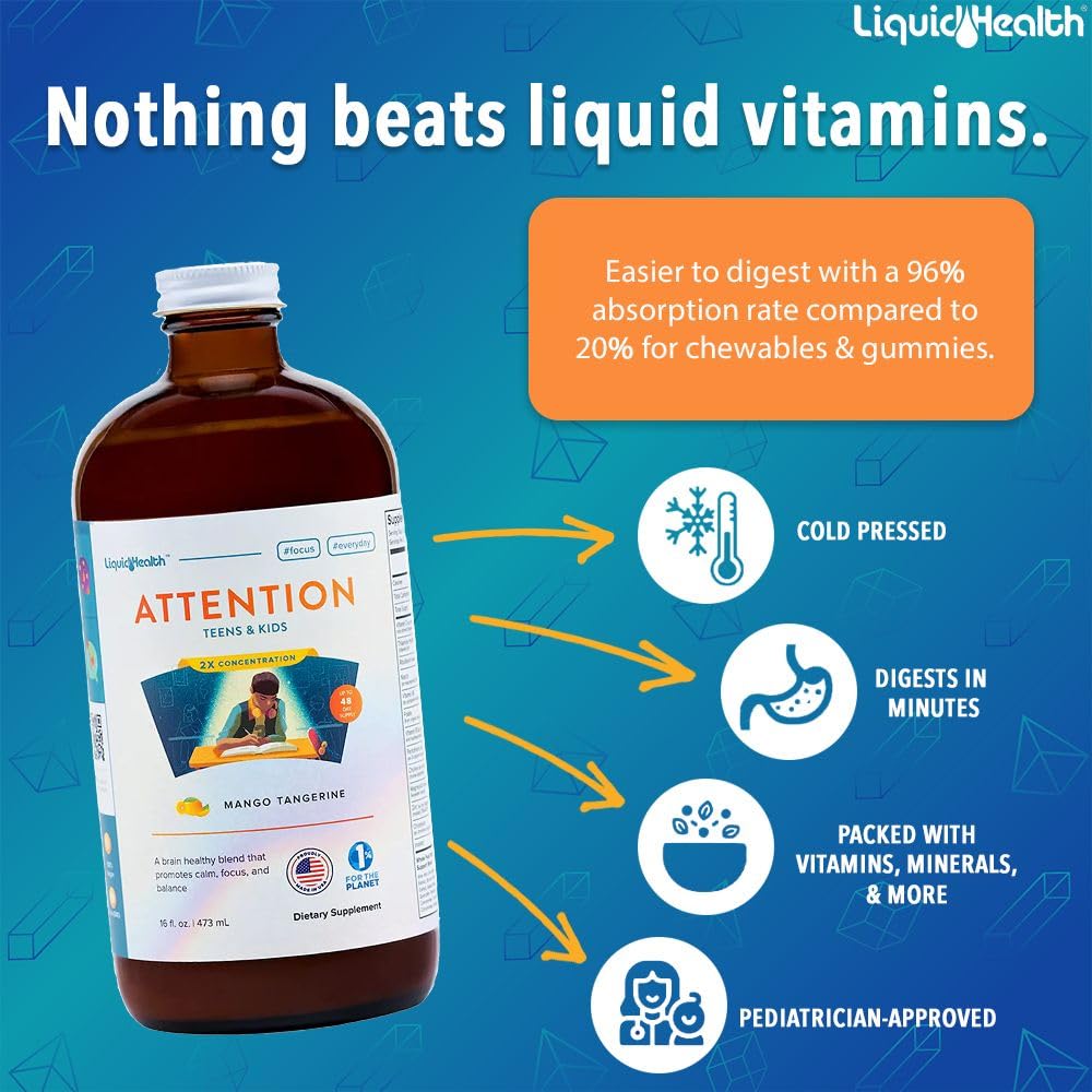 LIQUIDHEALTH Attention being poured into a cup for easy dosing