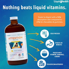 LIQUIDHEALTH Attention being poured into a cup for easy dosing