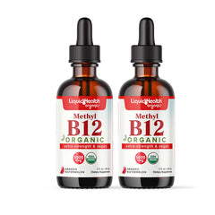 LIQUIDHEALTH B12 tart cherry bottle for natural energy support.