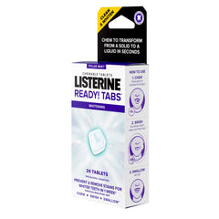 Listerine Ready! Tabs dissolving from solid to liquid when chewed