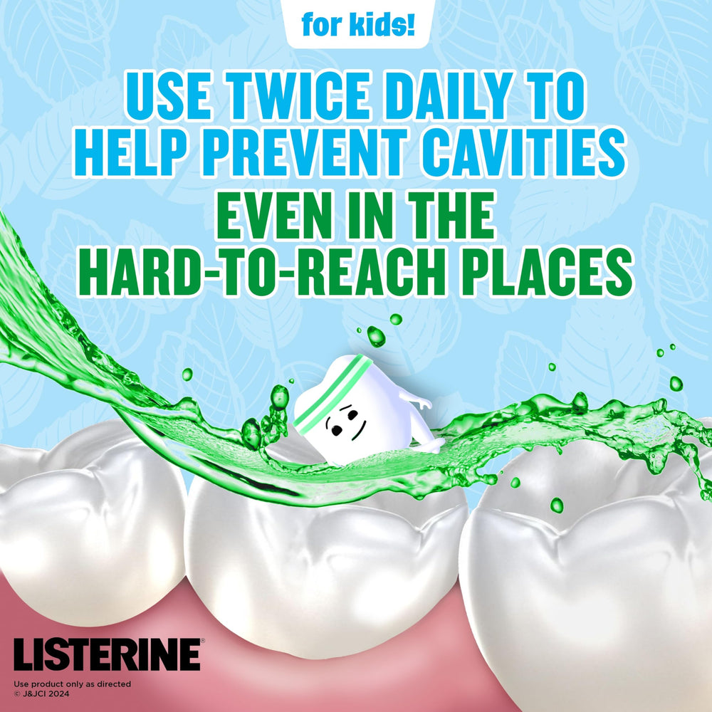 Listerine Smart Rinse Kids Pack of 6 for easy family refills.