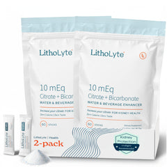 LithoLyte Balance bottle pour shows hydration with citrate support.