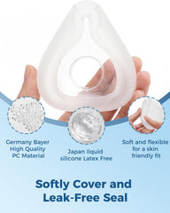 Litstone Comfort Series latex-free cushion provides a soft, secure seal while you rest.