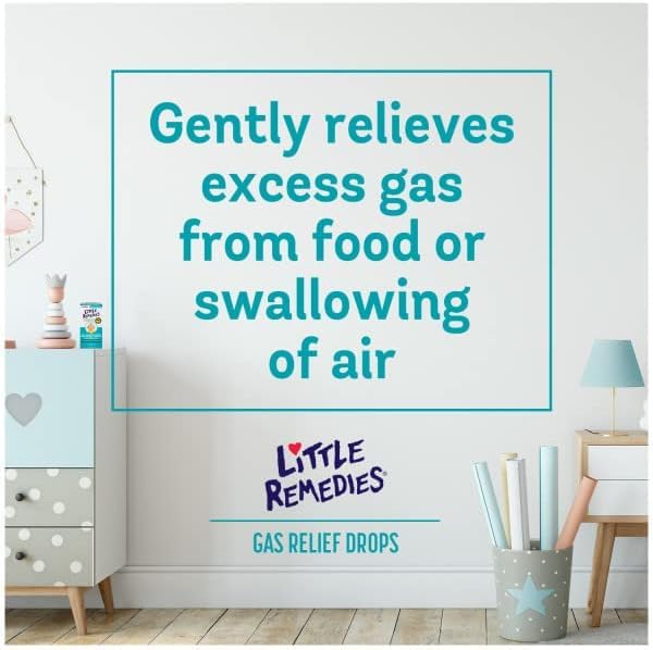 Natural berry flavor on Little Remedies Gas Relief Drops packaging