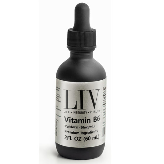 LIV B6 liquid drops bottle for flexible daily supplementation