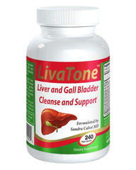 Livatone Liver and Gallbladder Cleanse bottle shown for detox and digestive support.