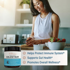 Two-pack Live Conscious Colostrum bottles shown for value.