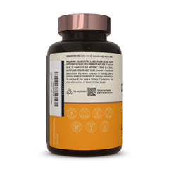 Live Conscious CurcuWell bottle on wood table for everyday wellness choice