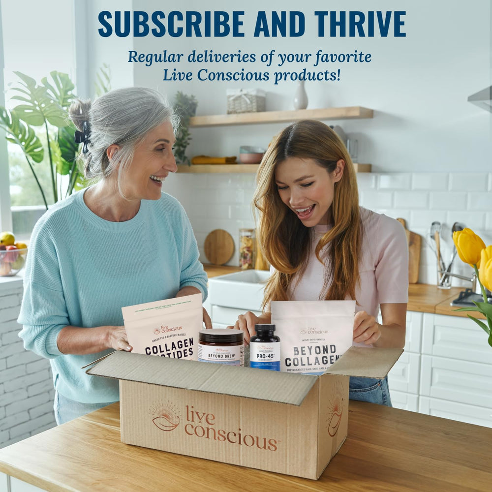 Live Conscious CurcuWell immune-support graphic highlighting antioxidant wellness themes