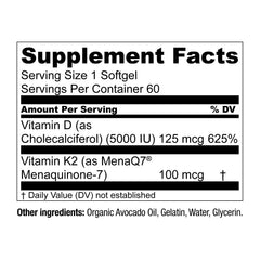Pouring Live Conscious K2 MK7 D3 capsules into a hand for easy daily intake