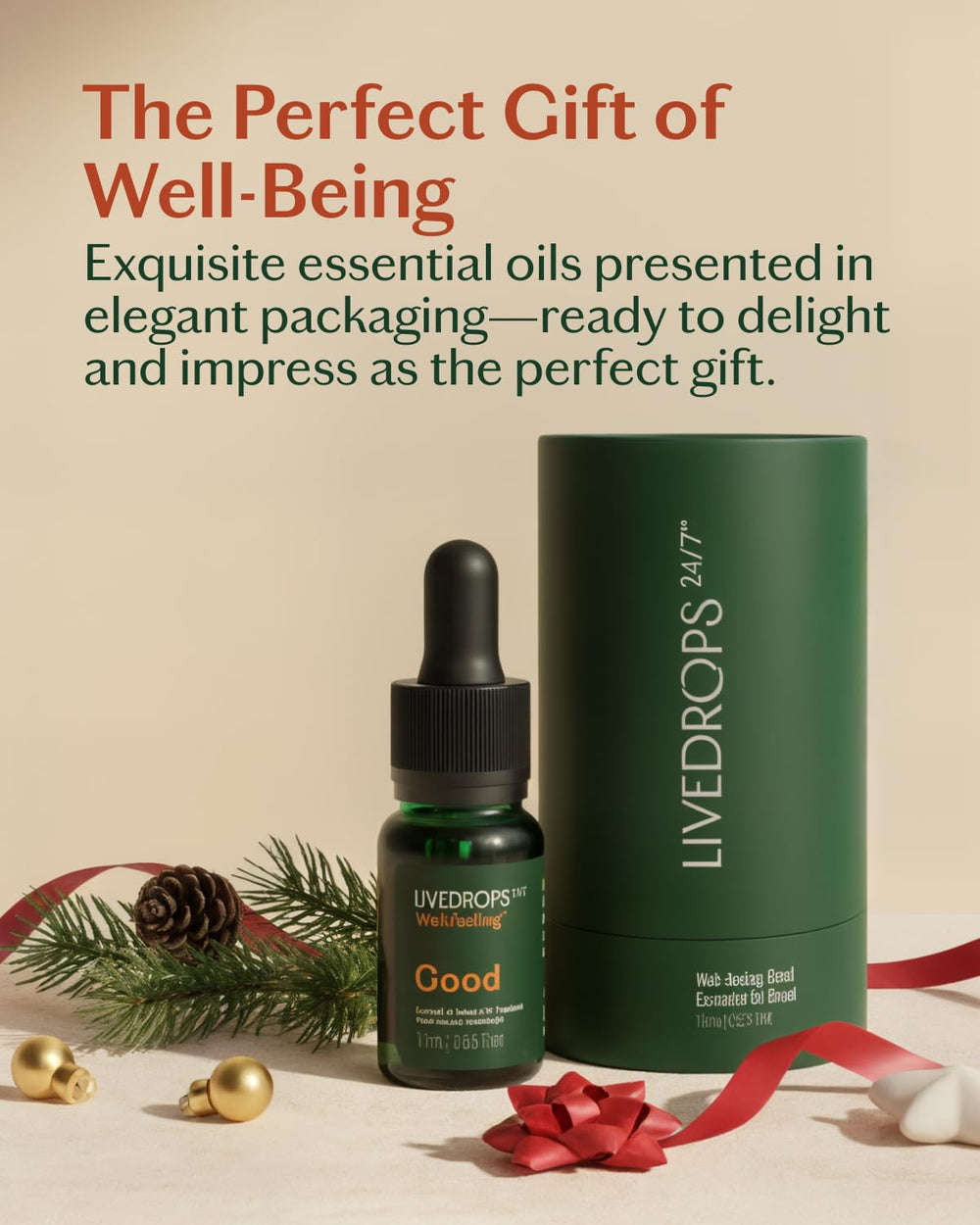 LIVEDROPS 24/7 dermatologist-tested vegan label for ethical skincare routine