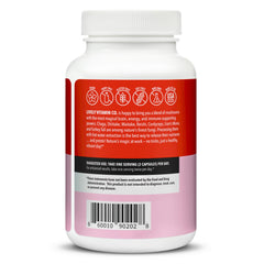 LIVELY VITAMIN CO chaga capsule closeup for immune support.