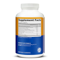 LIVELY VITAMIN CO Less Cholest bottle label highlights key ingredients.