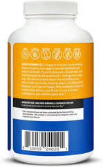 LIVELY VITAMIN CO Less Cholest bottle pour demonstrates easy daily use.
