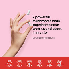 LIVELY VITAMIN CO Turkey Tail immune support closeup.