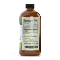 Liver Complete liquid pour demonstrating fast-absorbing liver cleanse.