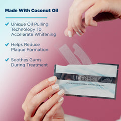 LIVFRESH results in 14 days, up to 8 shades whiter teeth.