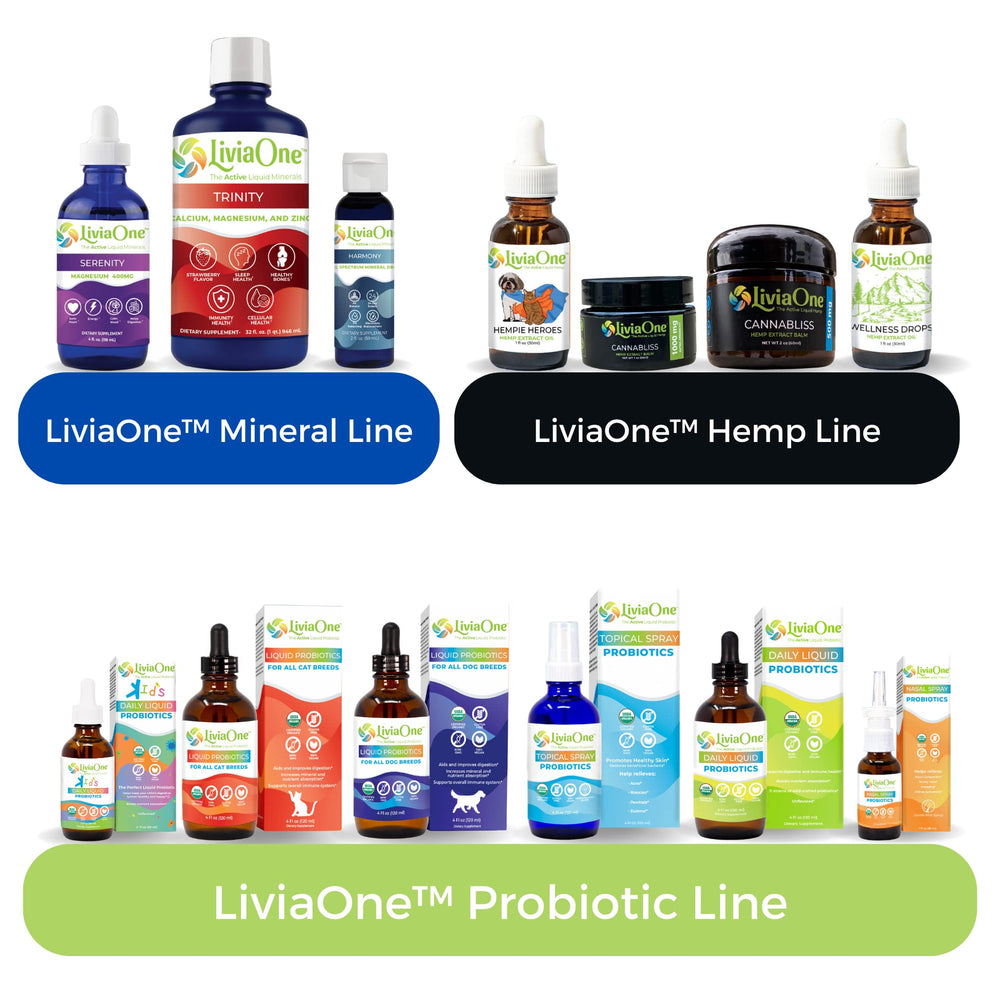 LiviaOne non-GMO raw probiotics bottle suggesting natural formulation.